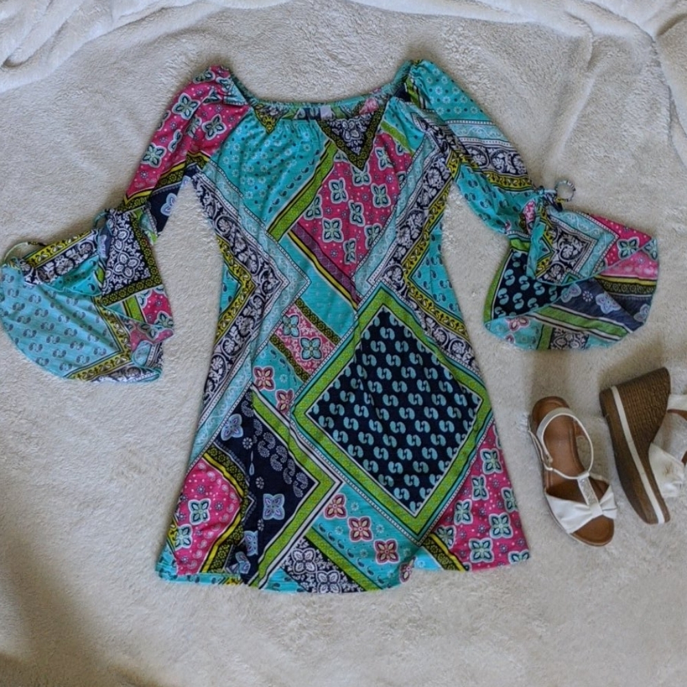 Bright colored spring/summer dress